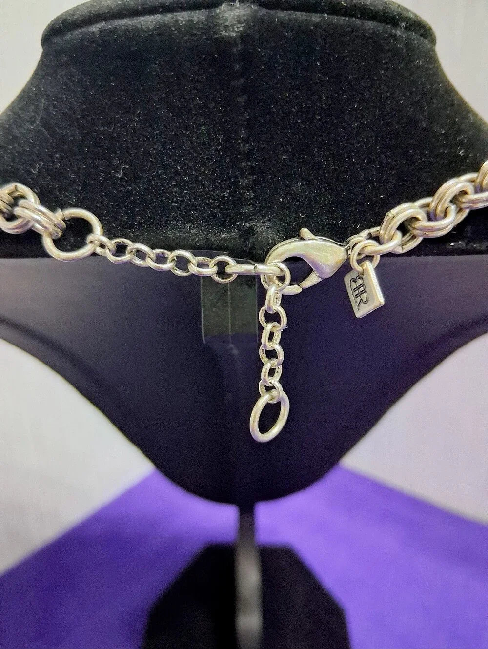 Vintage Banana Republic Lemon Lime Statement Necklace Acrylic Crystal Silvertone